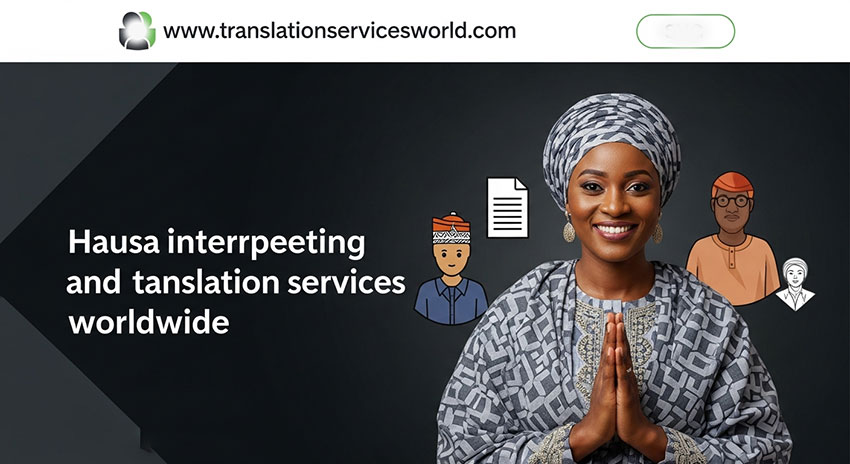 Hausa interpreter in a meeting