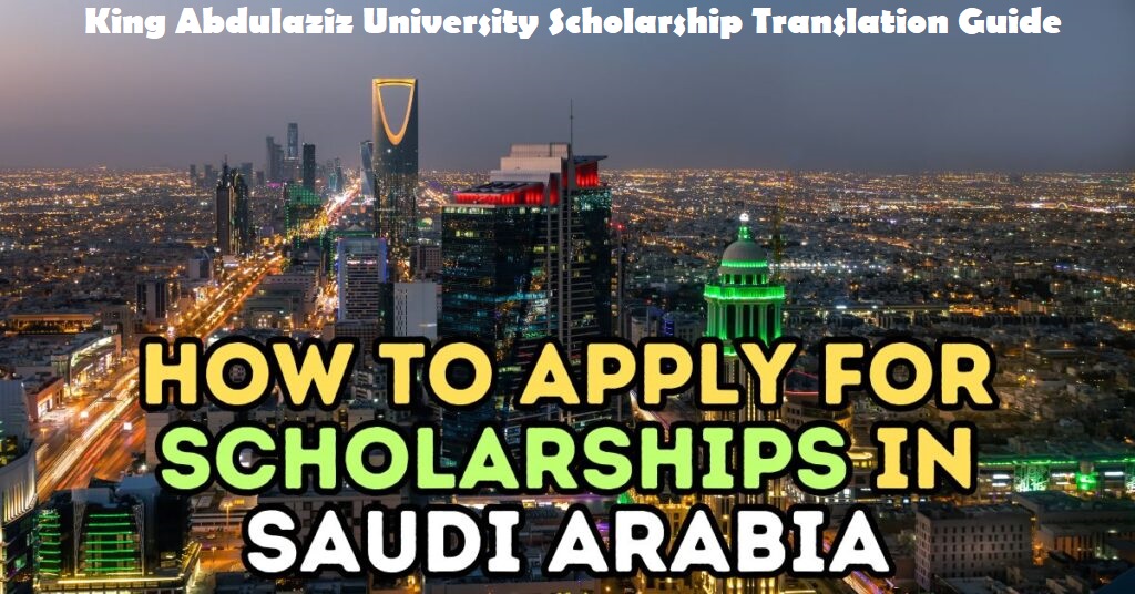 KAU Scholarship 2026 Document Translation Requirements for International Applicants