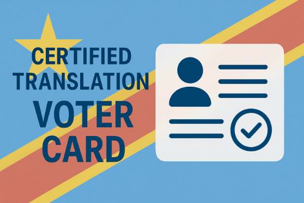 🆔 Congolese Voter Card Certified Translation Service