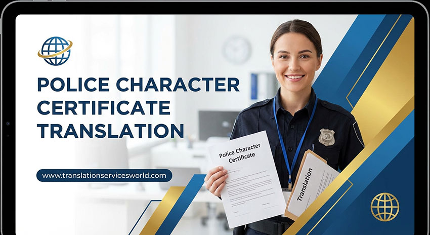 👮 Police Character Certificate Certified Translation Service