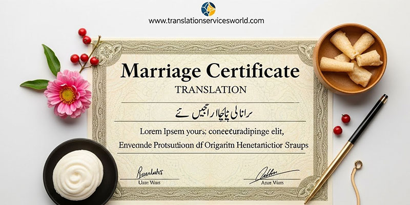 💑 Marriage Certificate Certified Translation Service