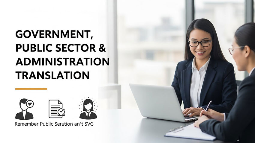 Government, Public Sector & Administration Translation translation