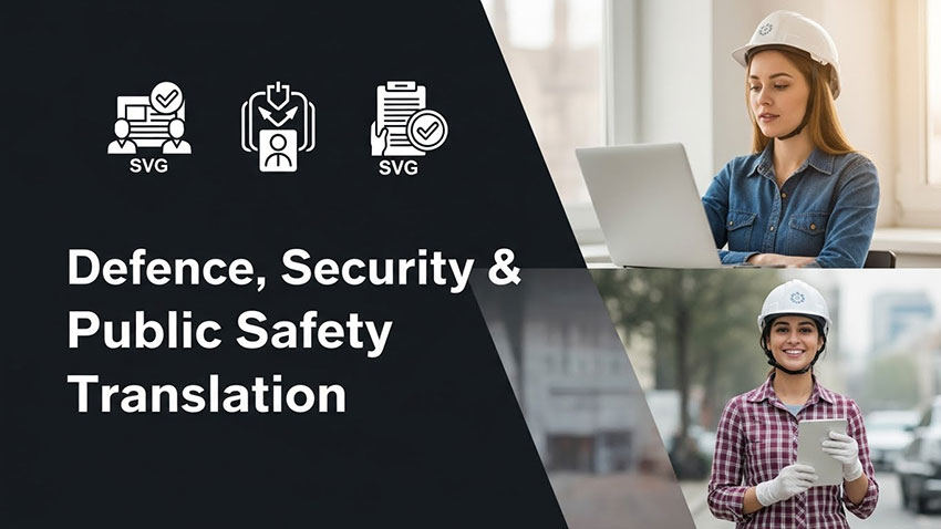 Defence, Security & Public Safety Translation translation