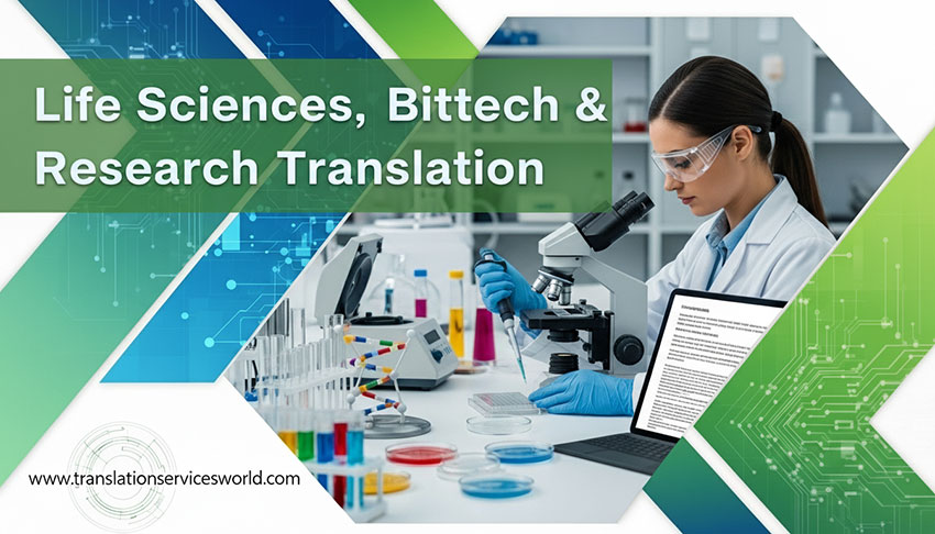 Life Sciences, Biotech & Research Translation translation