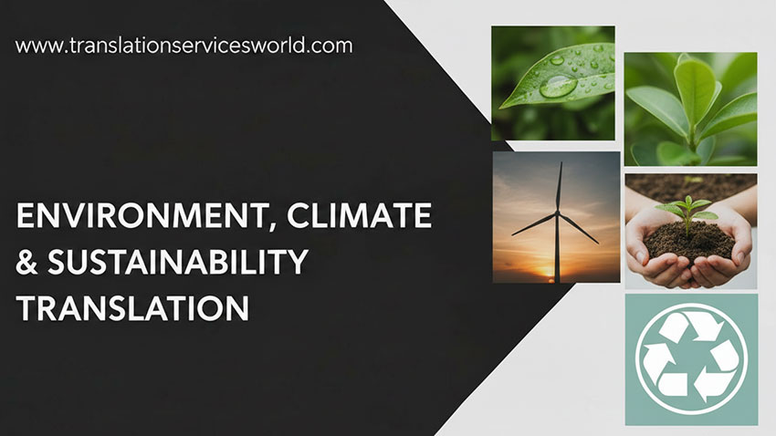Environment, Climate & Sustainability Translation translation