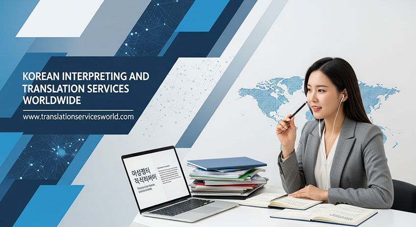 Korean interpreter in a meeting
